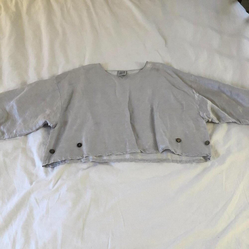 Baserange Silk Silver Shirt